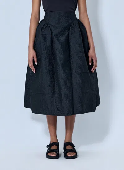 Cecilie Bahnsen Cbdaphne Skirt Stria Matelasse In Black