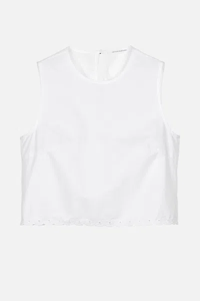 Cecilie Bahnsen Cbdeeba Top Broderie Anglaise In White
