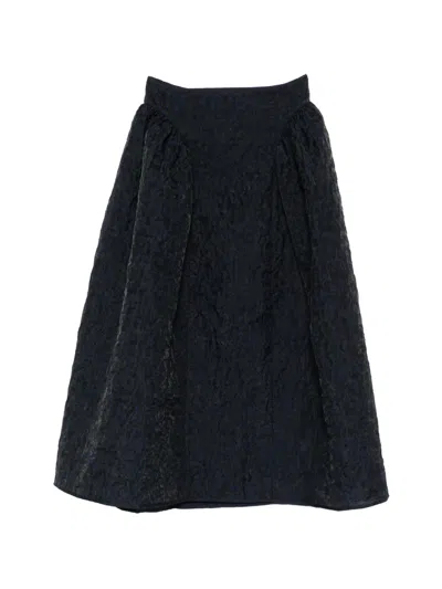 Cecilie Bahnsen Cbfabiola Midi Skirt In Blue