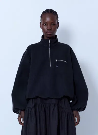 Cecilie Bahnsen Cbfrederik Half-zip Chest-pocket Jacket In Blue