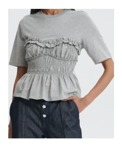 Cecilie Bahnsen Cbvilde T-shirt. In Gray