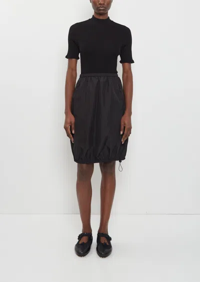 Cecilie Bahnsen Chance Recycled Faille Skirt In Black