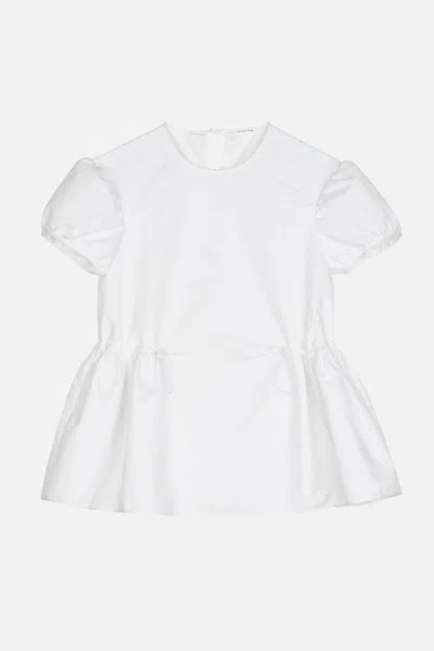 Cecilie Bahnsen Chiara Top Iris Jaccquard In White