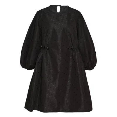 Cecilie Bahnsen Clo Dress Iris Jacquard In Black