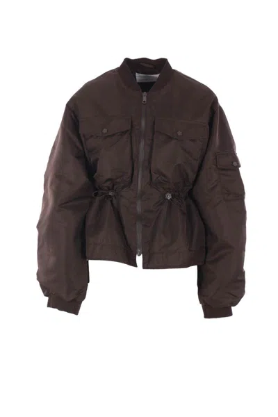 Cecilie Bahnsen Birdie Bomber Jacket In Brown