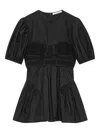 Cecilie Bahnsen Conner Cotton Top In Black