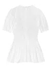 Cecilie Bahnsen Conner Cotton Top In White