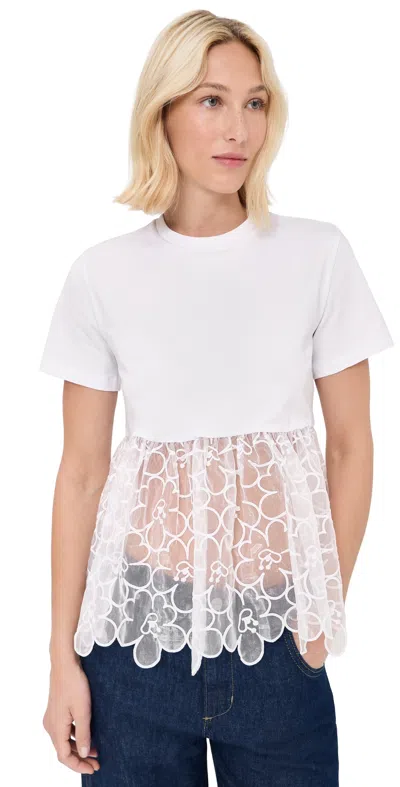 Cecilie Bahnsen White Cbconni T-shirt
