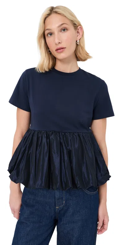 Cecilie Bahnsen Cooper T-shirt Navy In Blue