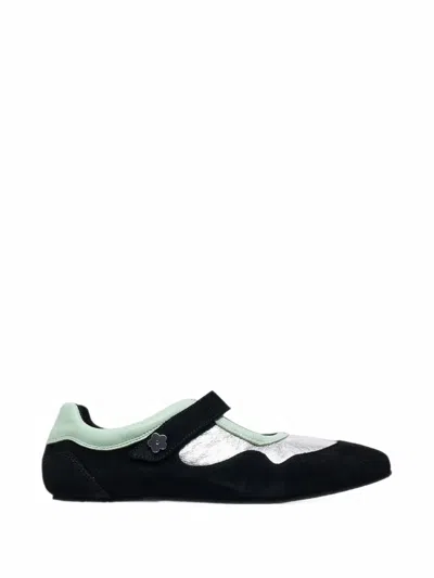 Cecilie Bahnsen Cosmos Touch-strap Sneakers In Black