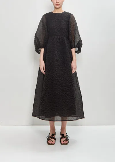Cecilie Bahnsen Cotton Blend Karmen Dress In Black