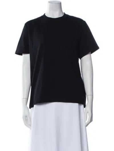 Pre-owned Cecilie Bahnsen Crew Neck Short Sleeve T-shirt In Black