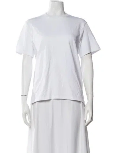 Pre-owned Cecilie Bahnsen Crew Neck Short Sleeve T-shirt In White