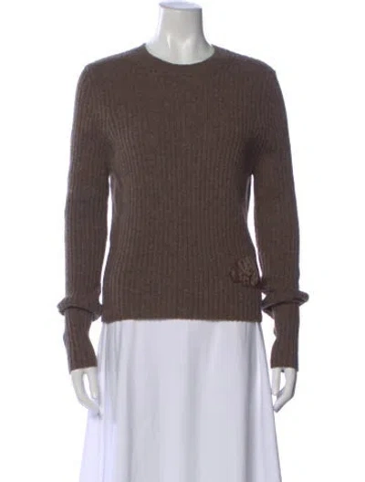 Pre-owned Cecilie Bahnsen Crew Neck Sweater In Brown