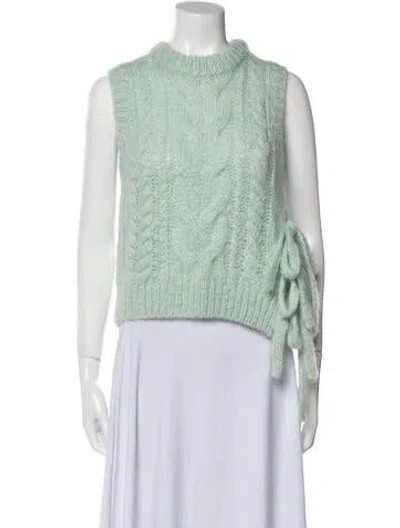 Pre-owned Cecilie Bahnsen Crew Neck Sweater In Green