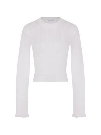 Cecilie Bahnsen Crew-neck T-shirt In White