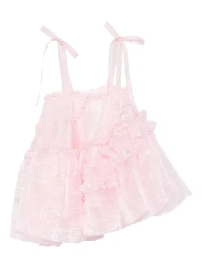 Cecilie Bahnsen Cristina Mini Dress In Pink