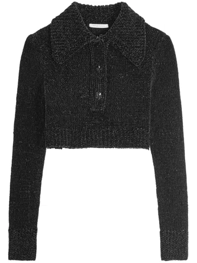Cecilie Bahnsen Cropped Jumper In 黑色