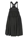 Cecilie Bahnsen Cross-back Tiered Dress In Black