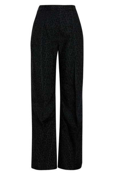 Cecilie Bahnsen Darmela Begonia Jacquard Pants In Black