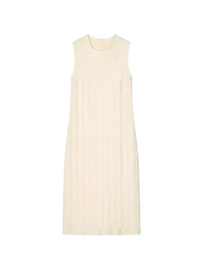 Cecilie Bahnsen Devin Begonia Jacquard Shirt Midi Dress In Neutral