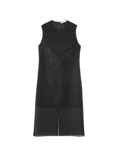 Cecilie Bahnsen Devin Windflower-embellished Midi Dress In Black