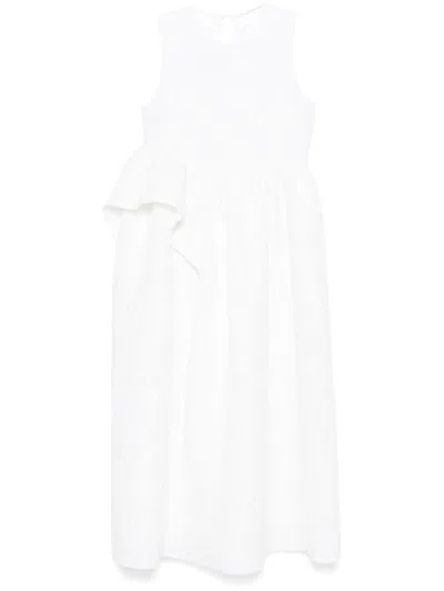 Cecilie Bahnsen Ditte Midi Dress In White