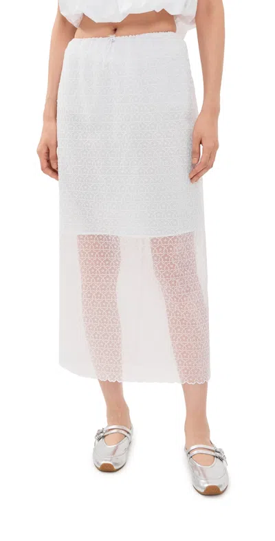 Cecilie Bahnsen Donna Skirt White