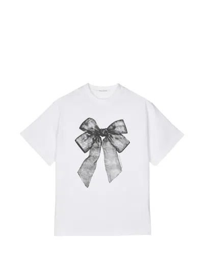 Cecilie Bahnsen Dorothy Bow-print T-shirt In White