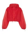 Cecilie Bahnsen Drawstring Jacket In Red