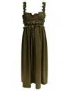 Cecilie Bahnsen Long Length Ruffle Detail Sleeveless Dress