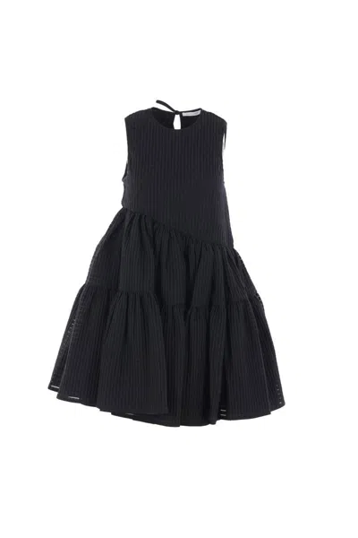 Cecilie Bahnsen Abigail Tiered Dress In Black