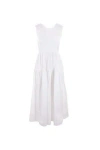Cecilie Bahnsen Ruth Open-back Cotton-poplin Dress In White