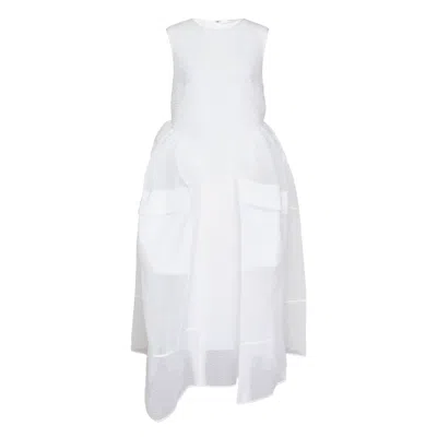 Cecilie Bahnsen Duana Sleeveless Dress In White