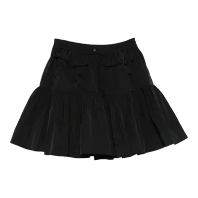 Cecilie Bahnsen Elastic Waist Tiered Skirt In Black