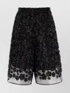 Cecilie Bahnsen Embellished Tulle Angelica Bermuda Shorts