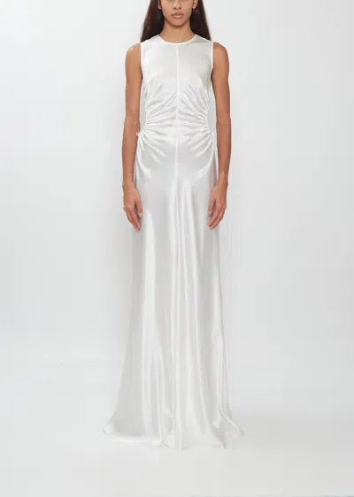 Cecilie Bahnsen Feline Silk Gown In White
