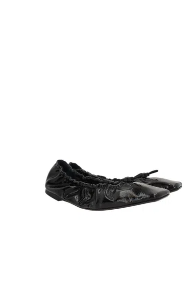 Cecilie Bahnsen Black Orbella Ballerina Flats