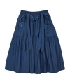 Cecilie Bahnsen Floral Detail Midi Skirt In Blue