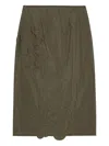 Cecilie Bahnsen Floral-embroidered Midi Dress In Neutral