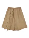 Cecilie Bahnsen Flower-embellished Shorts In Brown