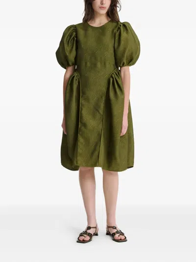 Cecilie Bahnsen Fonda Dress In Green