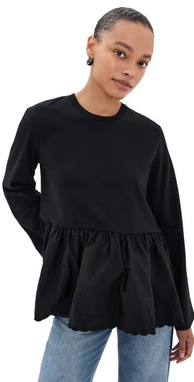 Cecilie Bahnsen Francine T-shirt Black