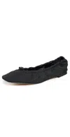 CECILIE BAHNSEN GARDENIA ORBELLA BALLET FLATS BLACK