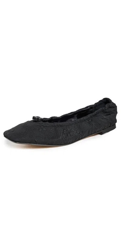 Cecilie Bahnsen Women's Orbella Faux Patent-leather Ballet Flat In Black