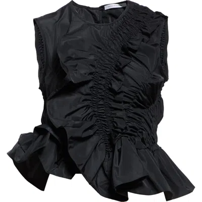 Cecilie Bahnsen Black Geo Tank Top
