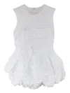 Cecilie Bahnsen Gianna Top In White