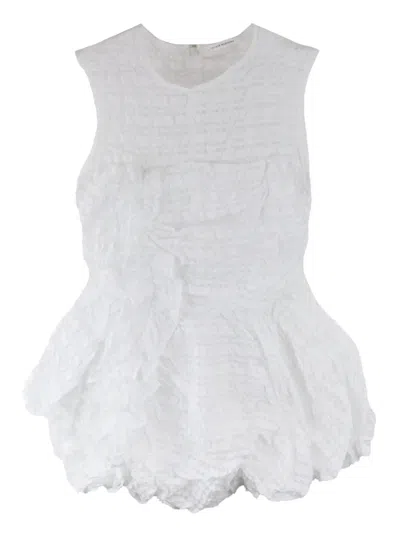 Cecilie Bahnsen Gianna Top In White