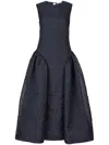 Cecilie Bahnsen Gine Midi Dress In Blue