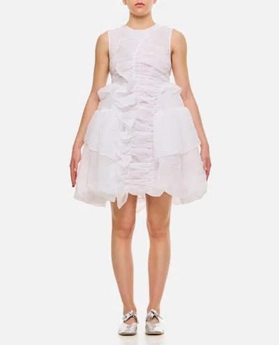 Cecilie Bahnsen Giselle Short Dress In White